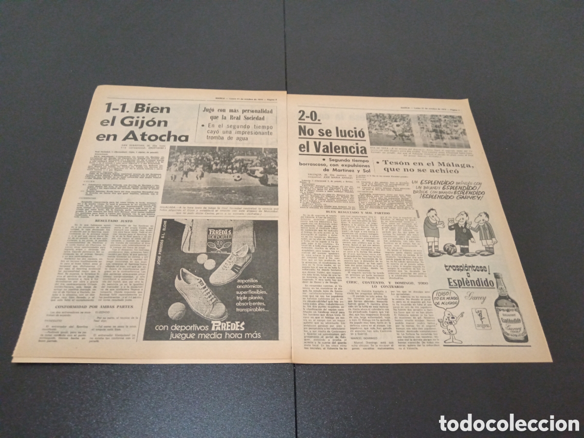 Coleccionismo deportivo: MARCA 21/10/1974 - Foto 5