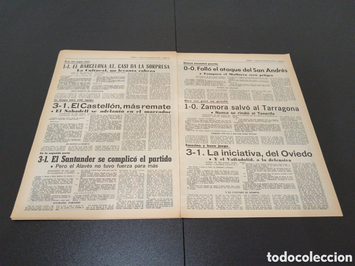 Coleccionismo deportivo: MARCA 21/10/1974 - Foto 9