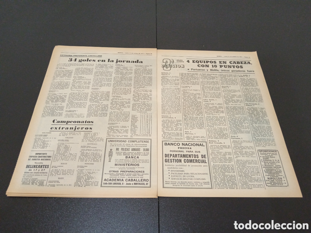 Coleccionismo deportivo: MARCA 21/10/1974 - Foto 11