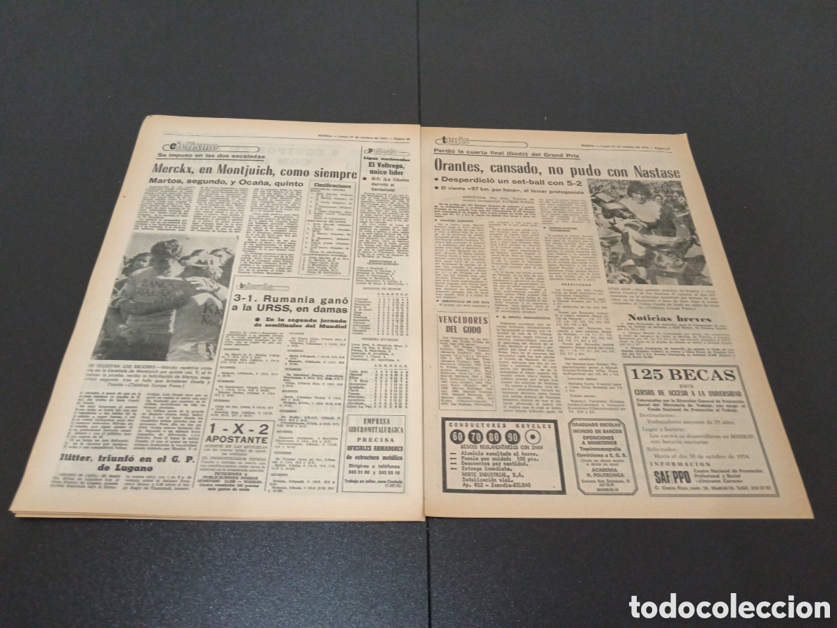Coleccionismo deportivo: MARCA 21/10/1974 - Foto 12
