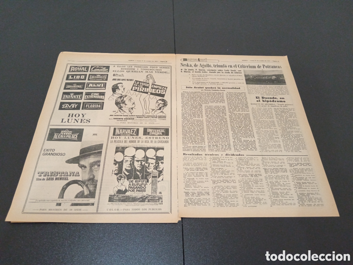 Coleccionismo deportivo: MARCA 21/10/1974 - Foto 13