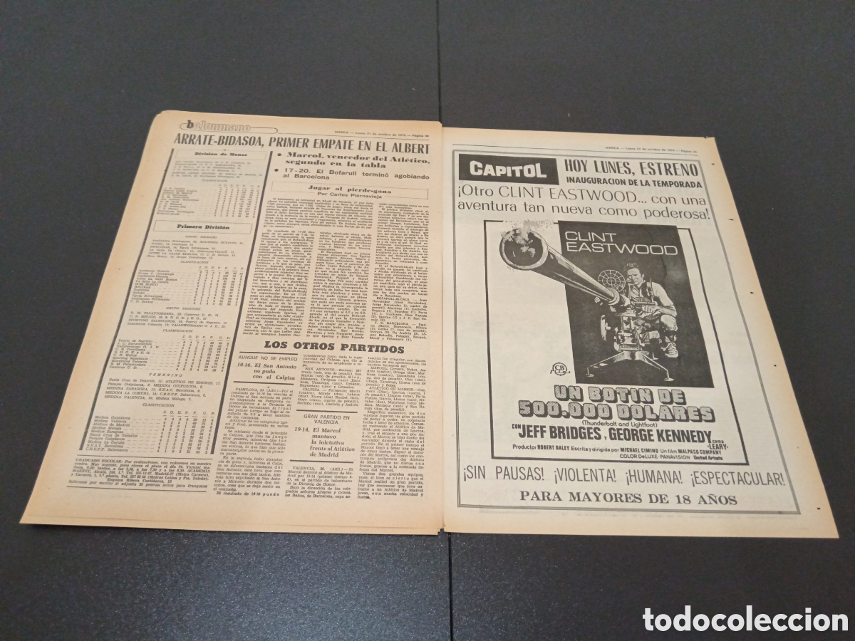 Coleccionismo deportivo: MARCA 21/10/1974 - Foto 14
