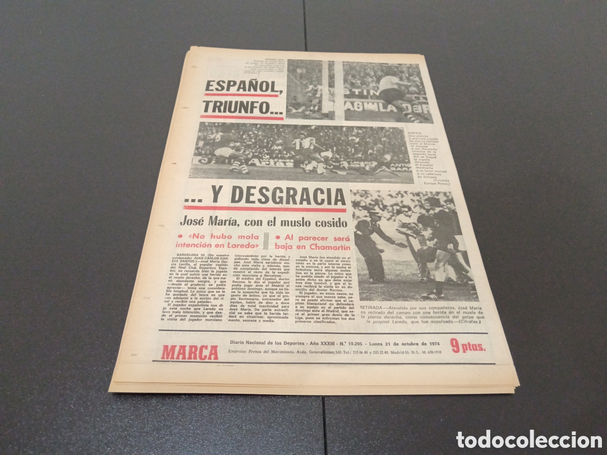 Coleccionismo deportivo: MARCA 21/10/1974 - Foto 15