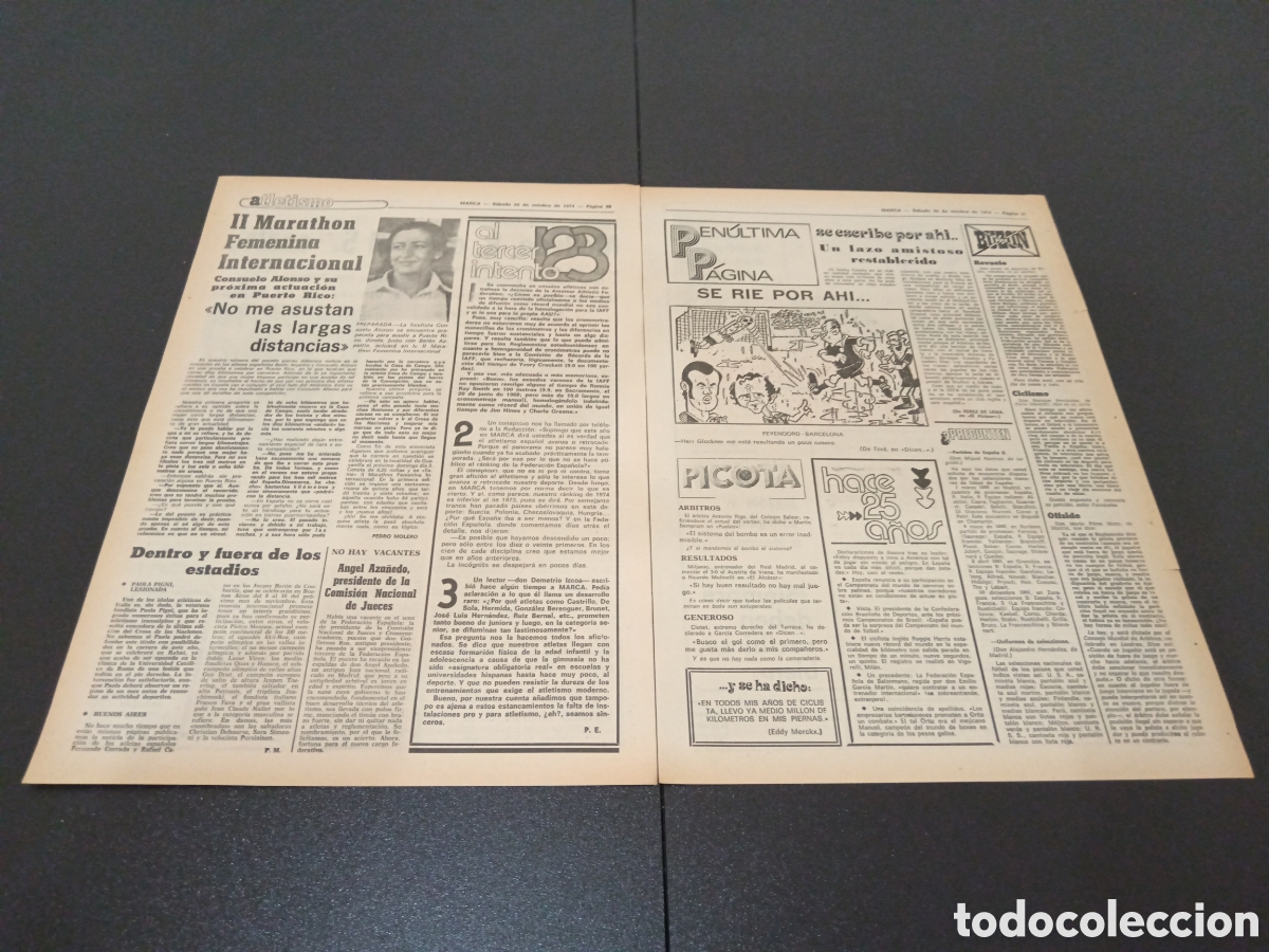Coleccionismo deportivo: MARCA 26/10/1974 - Foto 3