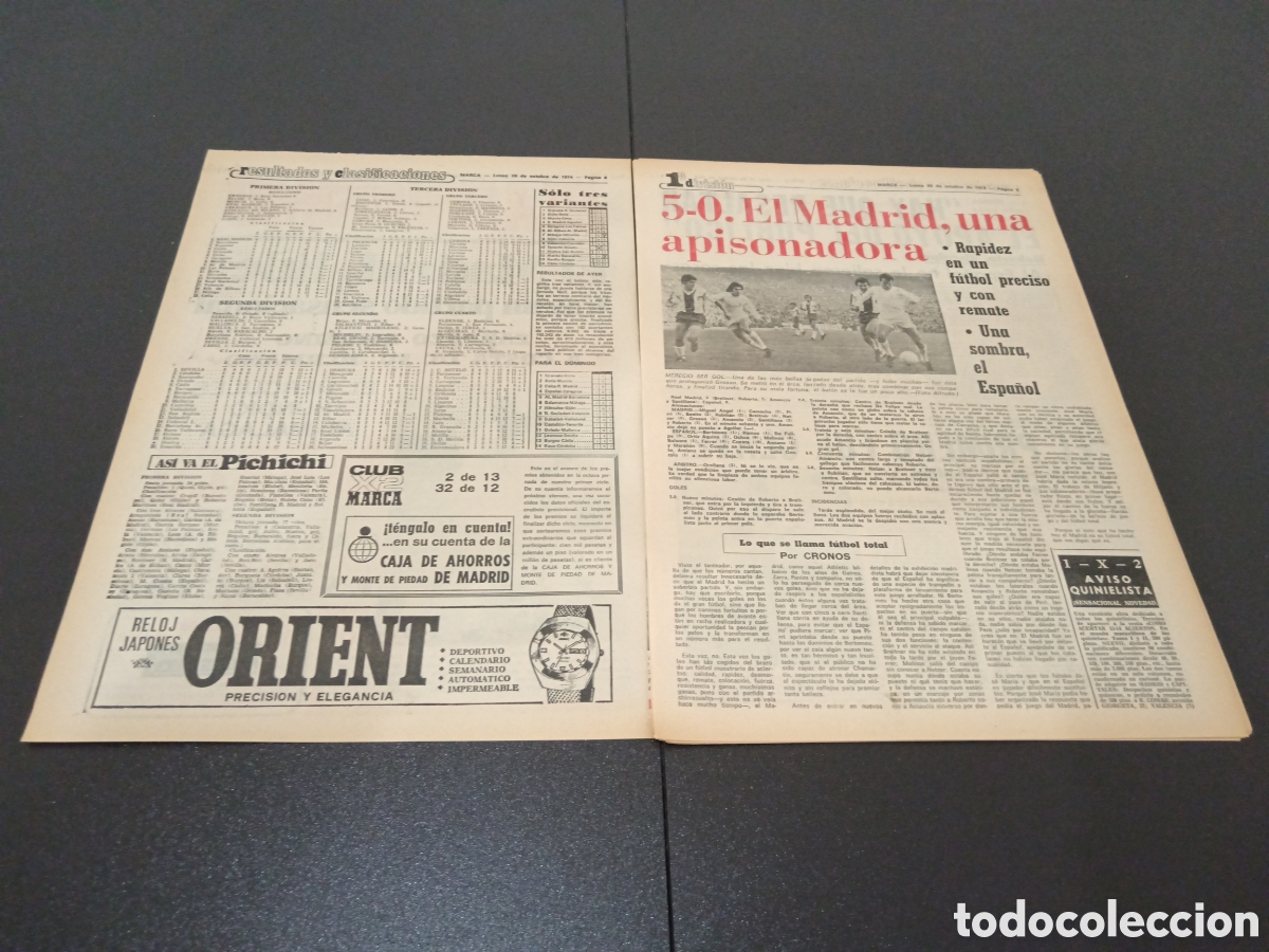 Coleccionismo deportivo: MARCA 28/10/1974 - Foto 2