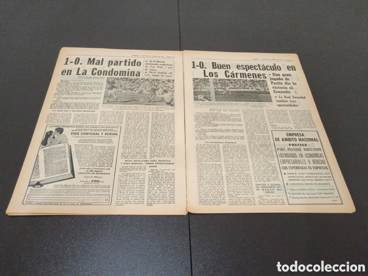 Coleccionismo deportivo: MARCA 28/10/1974 - Foto 7