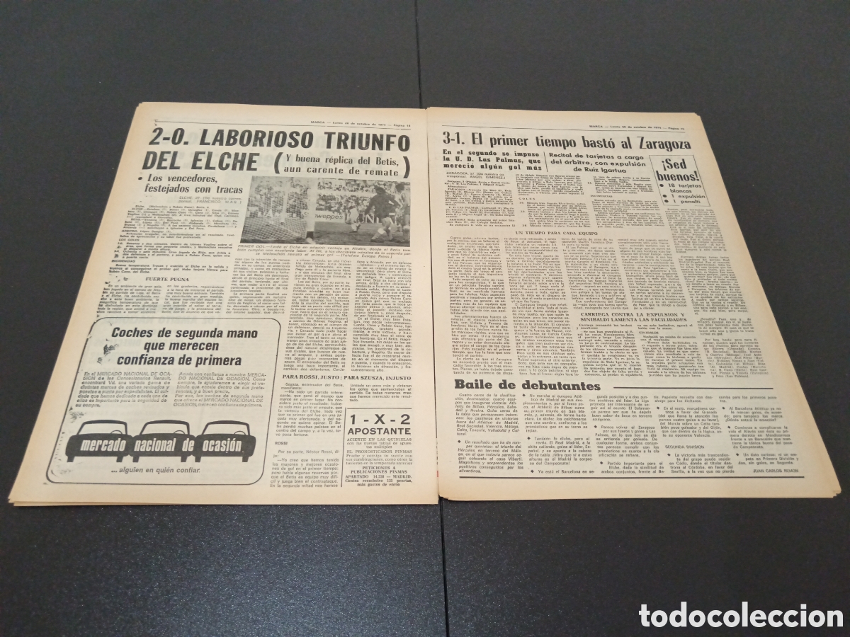 Coleccionismo deportivo: MARCA 28/10/1974 - Foto 8