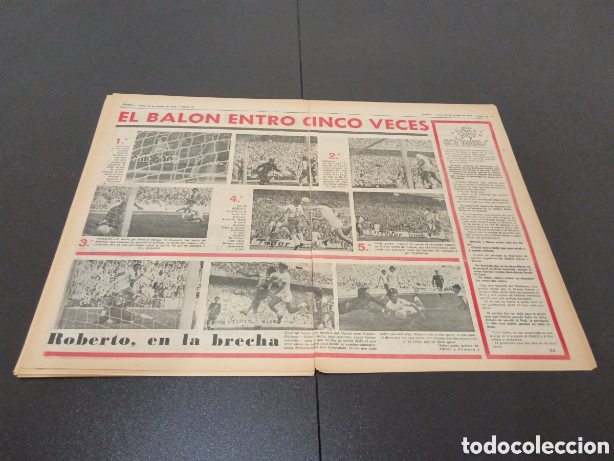 Coleccionismo deportivo: MARCA 28/10/1974 - Foto 10