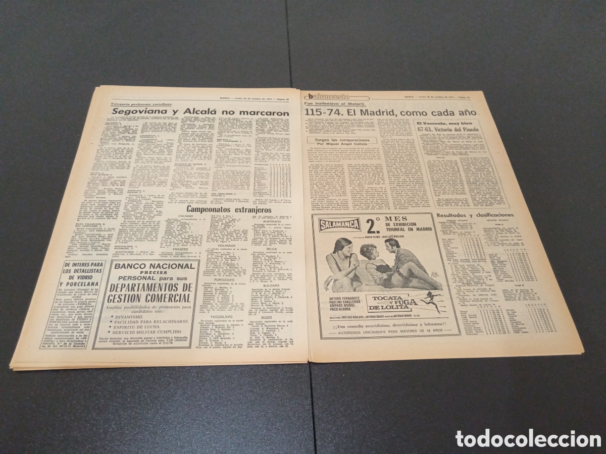 Coleccionismo deportivo: MARCA 28/10/1974 - Foto 12