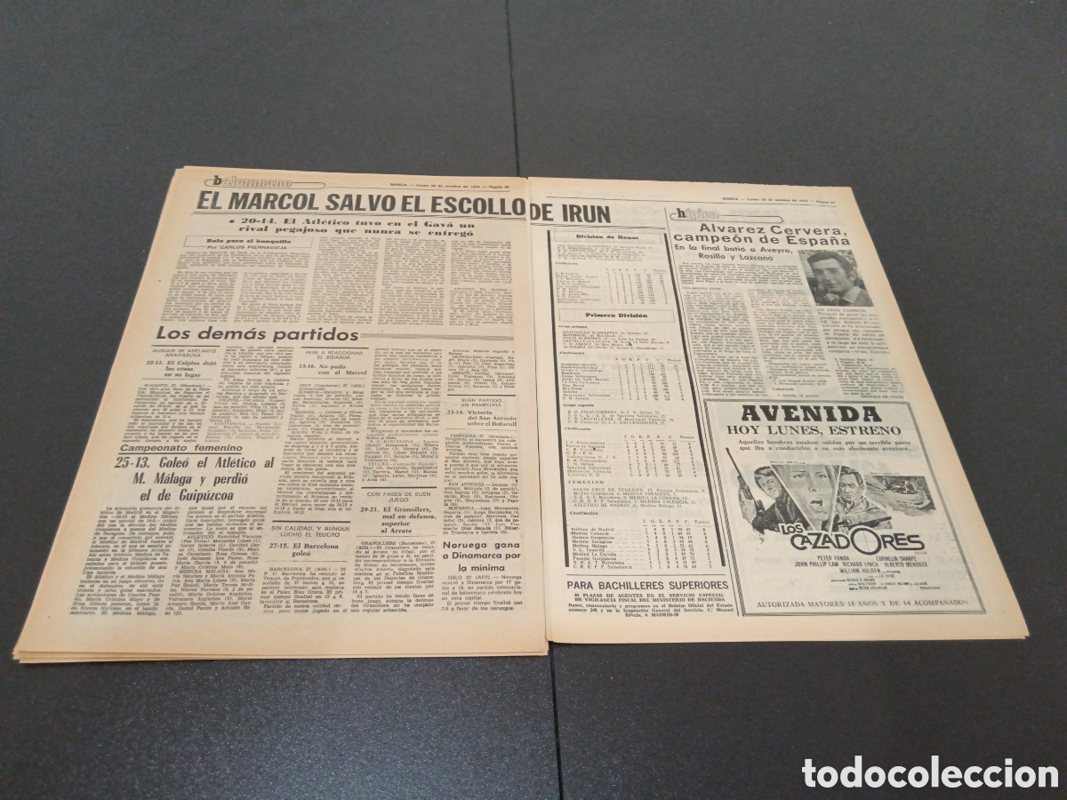 Coleccionismo deportivo: MARCA 28/10/1974 - Foto 13