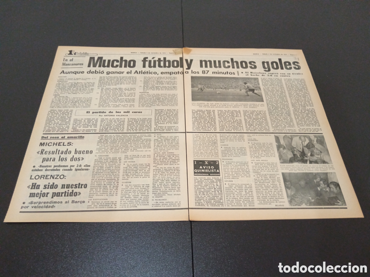 Coleccionismo deportivo: MARCA 02/11/1974 - Foto 2