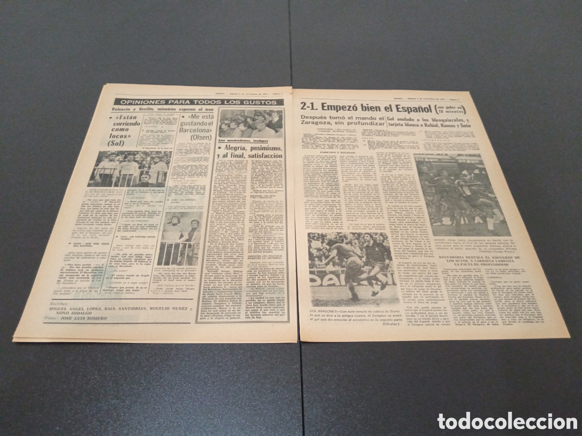 Coleccionismo deportivo: MARCA 02/11/1974 - Foto 4