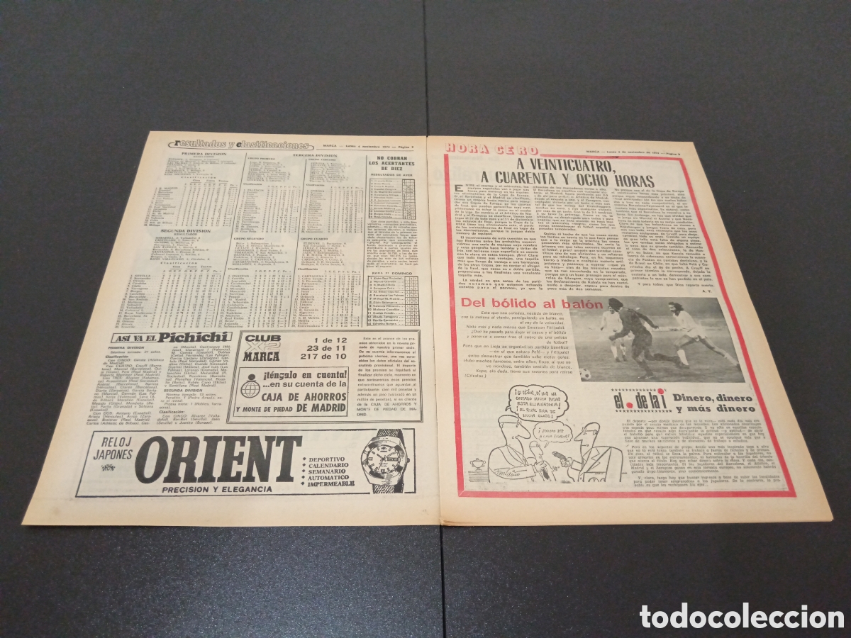 Coleccionismo deportivo: MARCA 04/11/1974 - Foto 2
