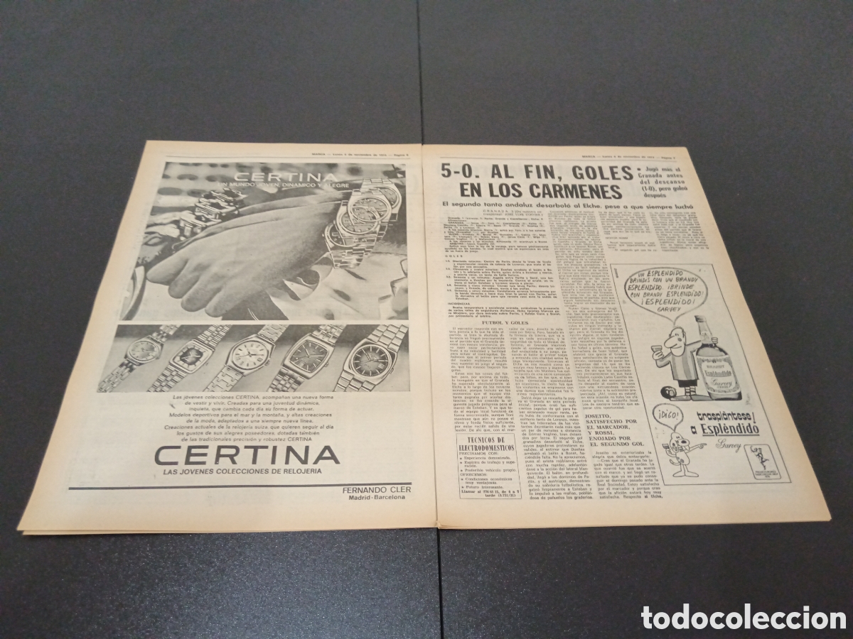 Coleccionismo deportivo: MARCA 04/11/1974 - Foto 4