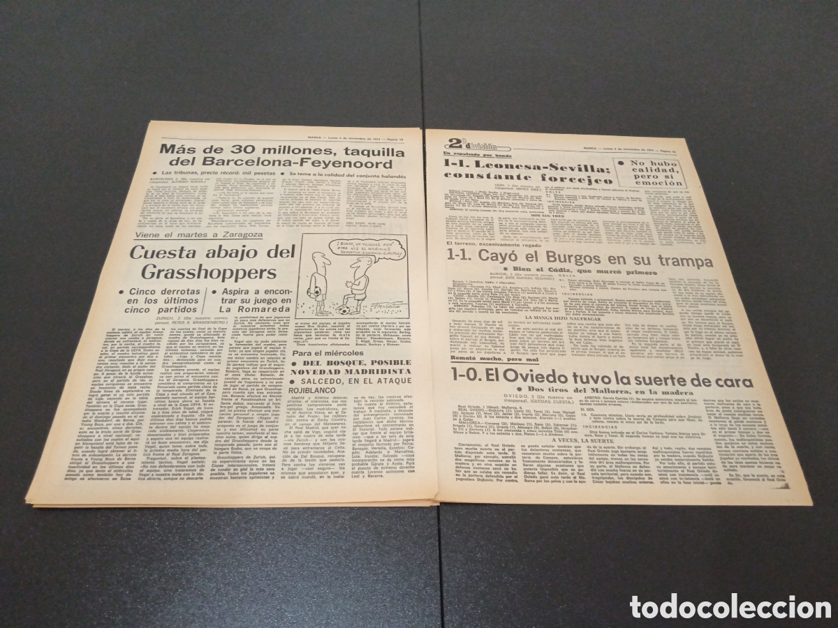 Coleccionismo deportivo: MARCA 04/11/1974 - Foto 8