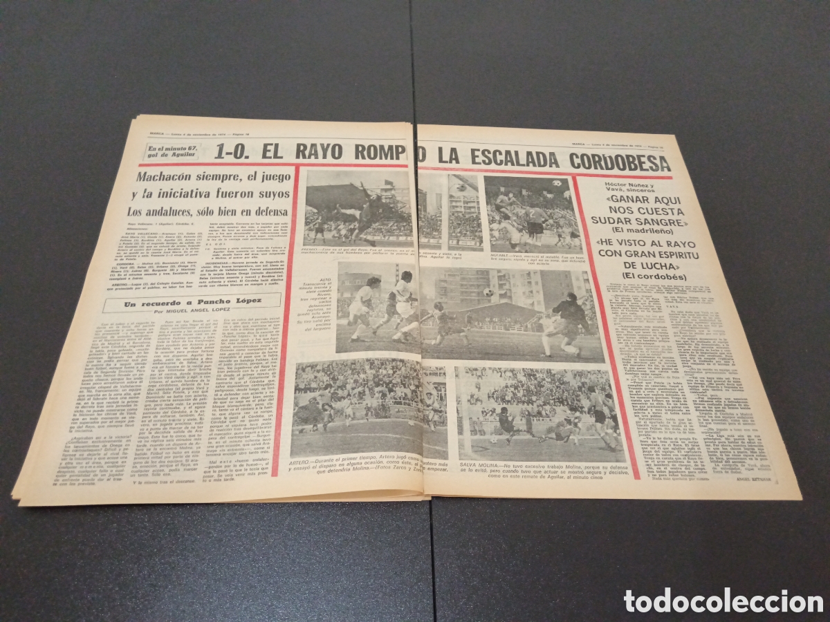 Coleccionismo deportivo: MARCA 04/11/1974 - Foto 10