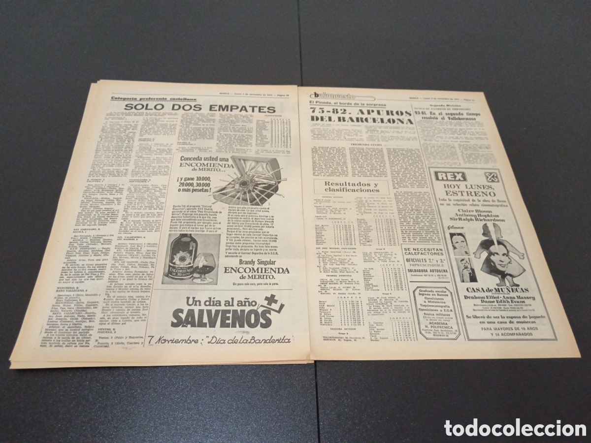 Coleccionismo deportivo: MARCA 04/11/1974 - Foto 11