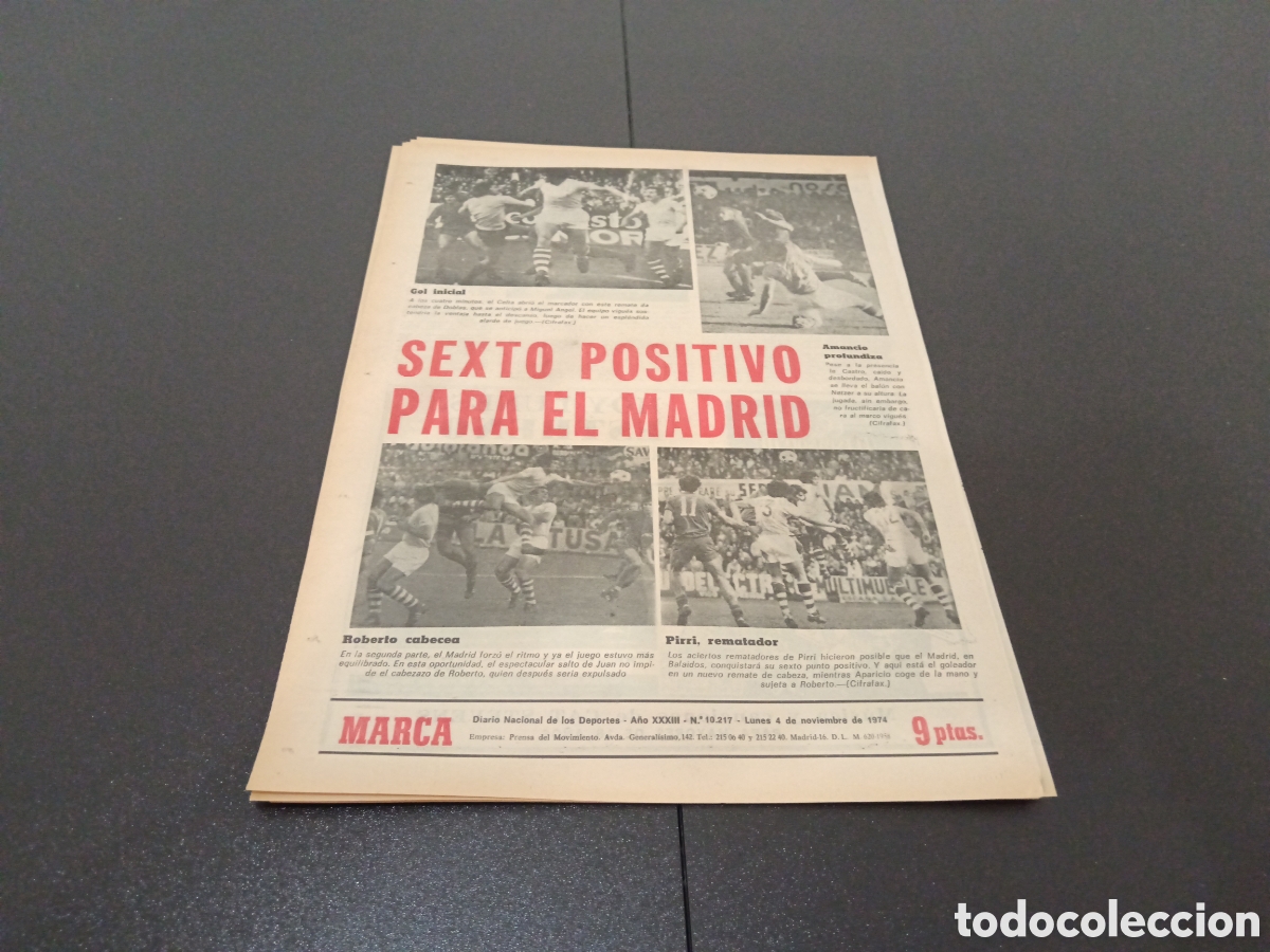 Coleccionismo deportivo: MARCA 04/11/1974 - Foto 13