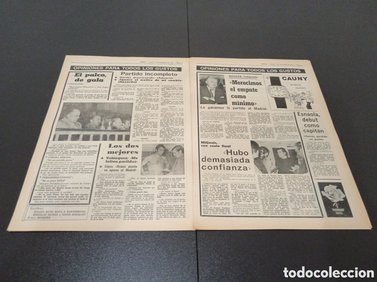 Coleccionismo deportivo: MARCA 11/11/1974 - Foto 3