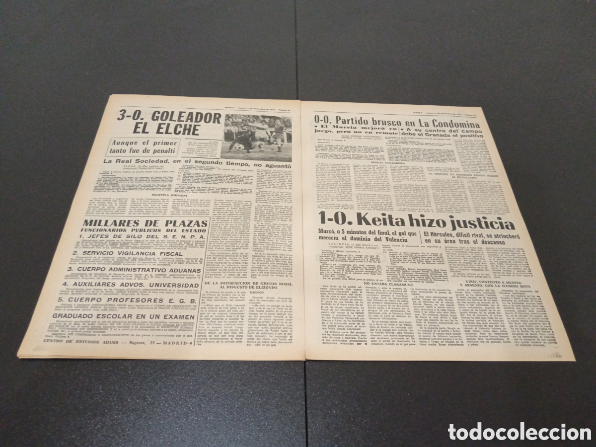 Coleccionismo deportivo: MARCA 11/11/1974 - Foto 8