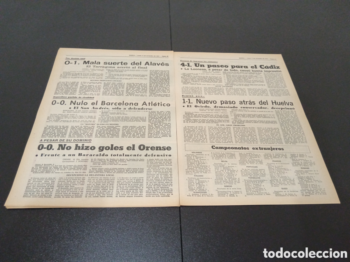 Coleccionismo deportivo: MARCA 11/11/1974 - Foto 11
