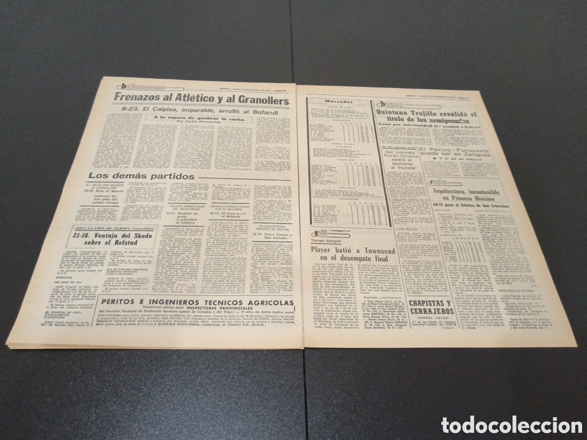 Coleccionismo deportivo: MARCA 11/11/1974 - Foto 13