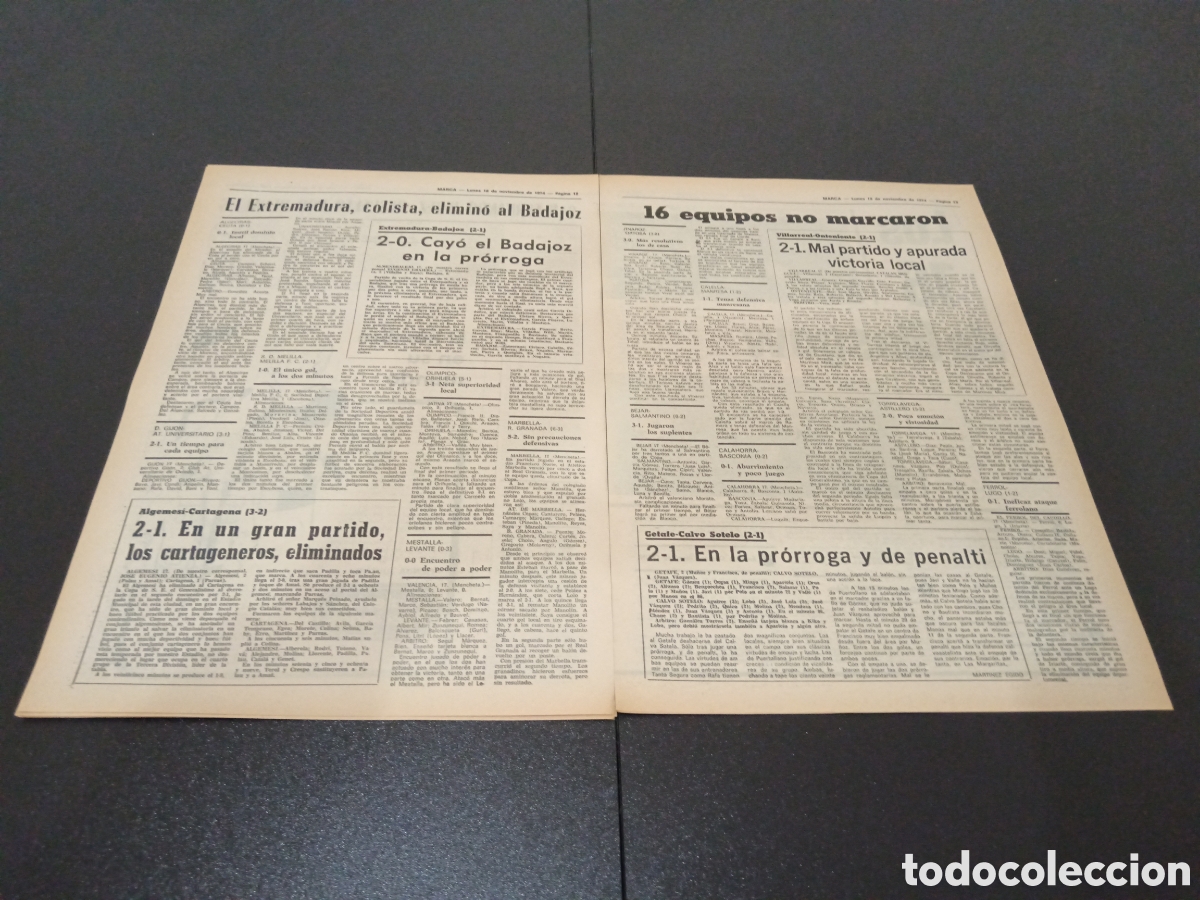 Coleccionismo deportivo: MARCA 18/11/1974 - Foto 5