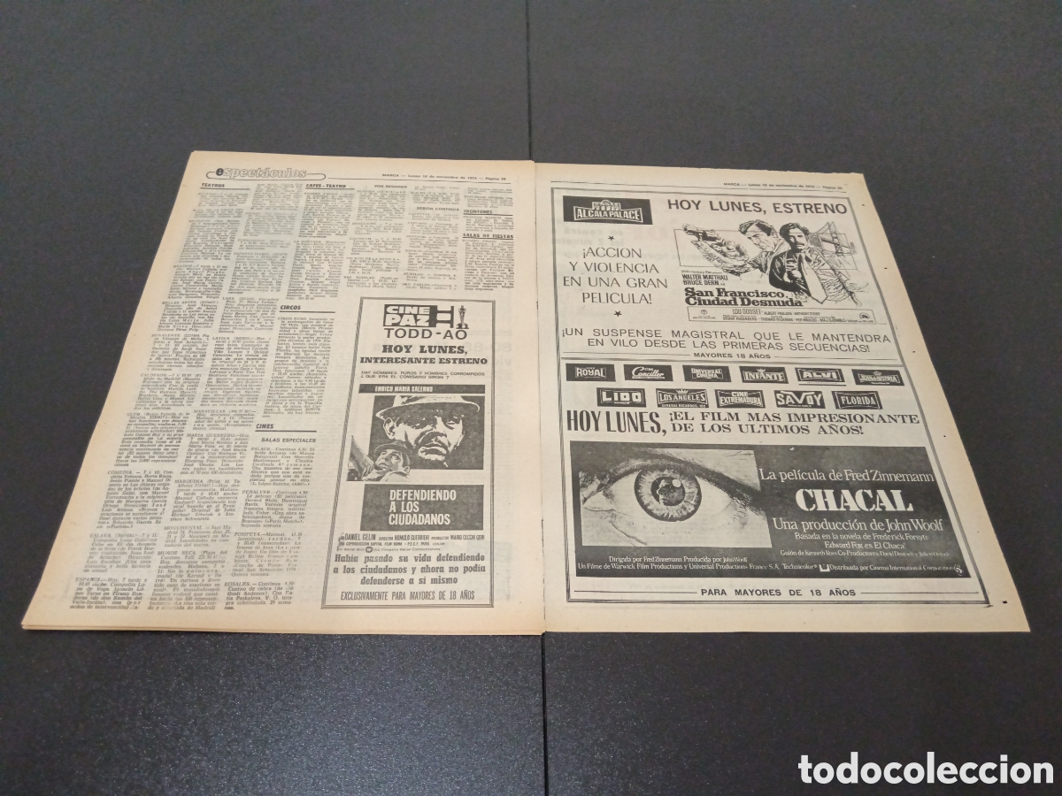Coleccionismo deportivo: MARCA 18/11/1974 - Foto 9