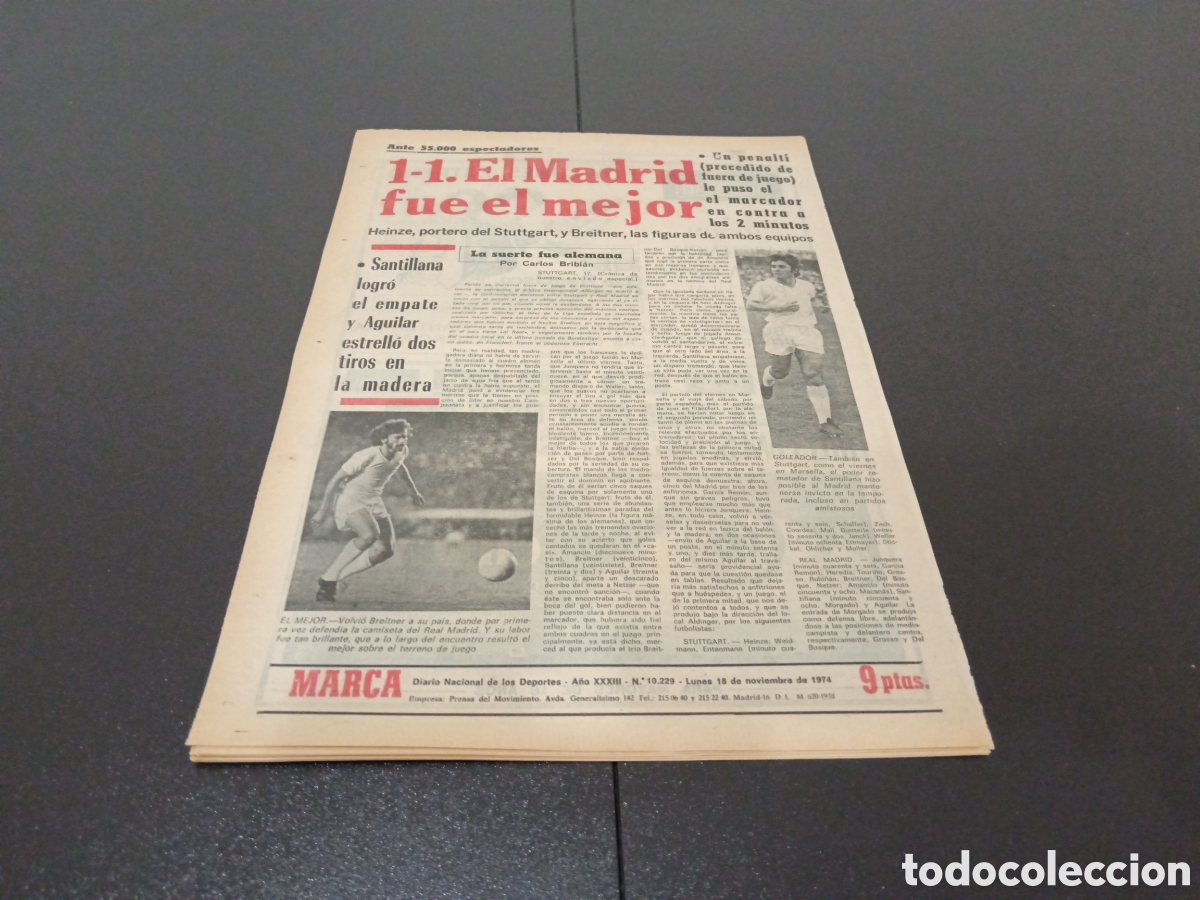 Coleccionismo deportivo: MARCA 18/11/1974 - Foto 10