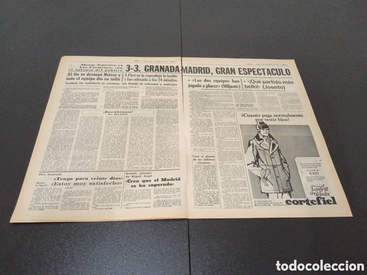 Coleccionismo deportivo: MARCA 25/11/1974 - Foto 4