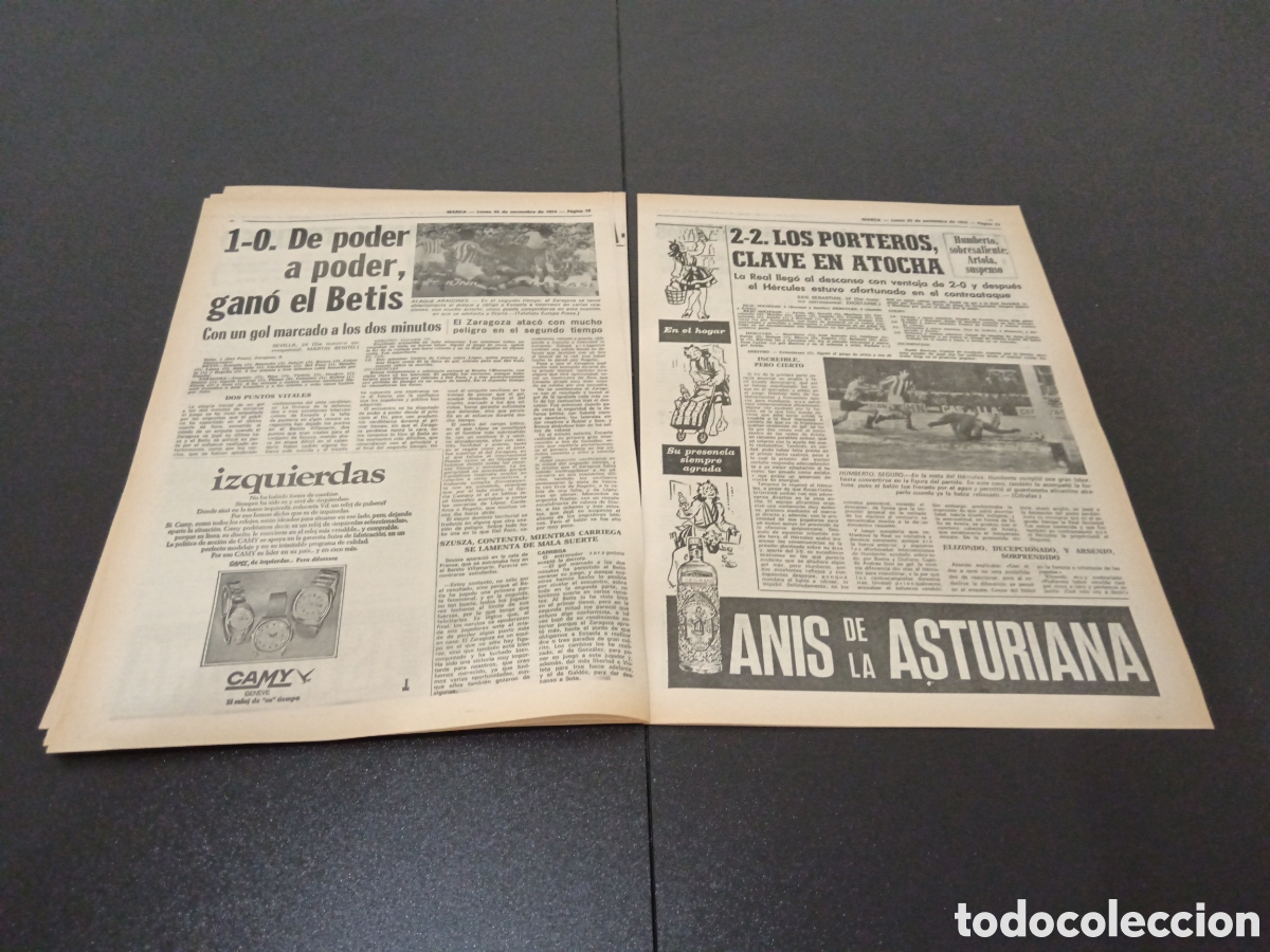 Coleccionismo deportivo: MARCA 25/11/1974 - Foto 6