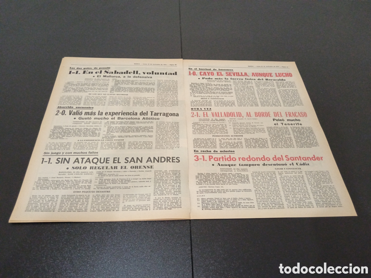 Coleccionismo deportivo: MARCA 25/11/1974 - Foto 10