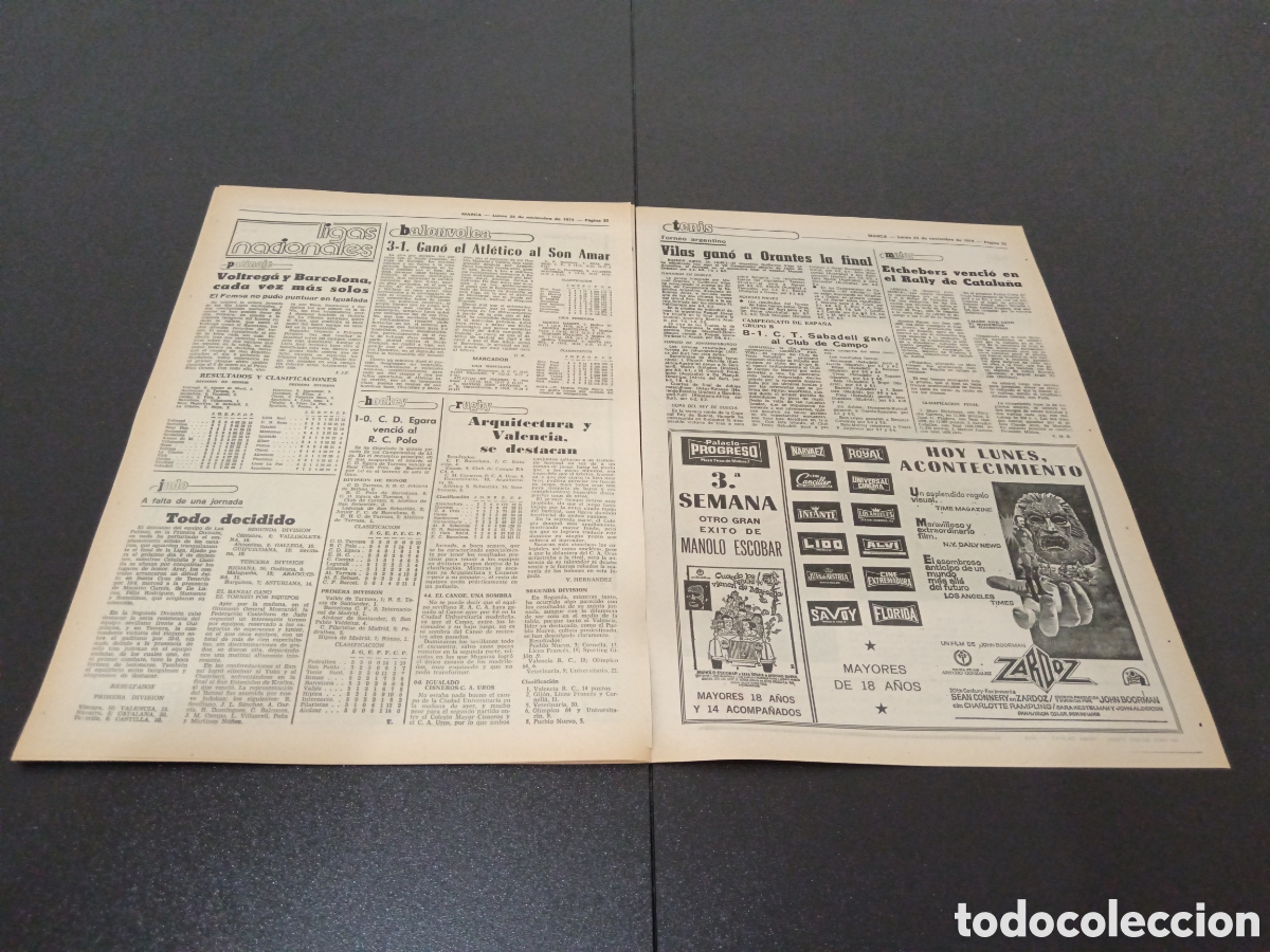 Coleccionismo deportivo: MARCA 25/11/1974 - Foto 12