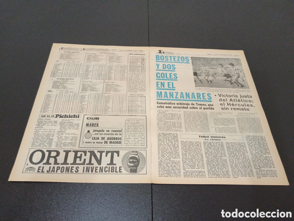 Coleccionismo deportivo: MARCA 09/12/1974 - Foto 2