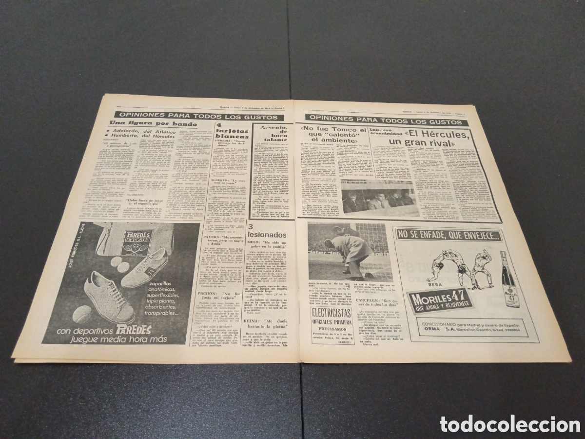 Coleccionismo deportivo: MARCA 09/12/1974 - Foto 3