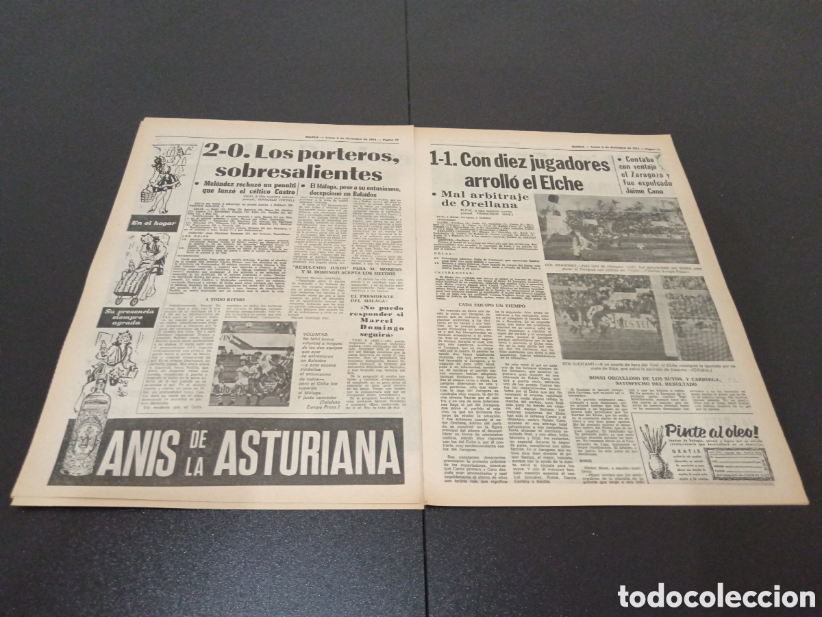 Coleccionismo deportivo: MARCA 09/12/1974 - Foto 6