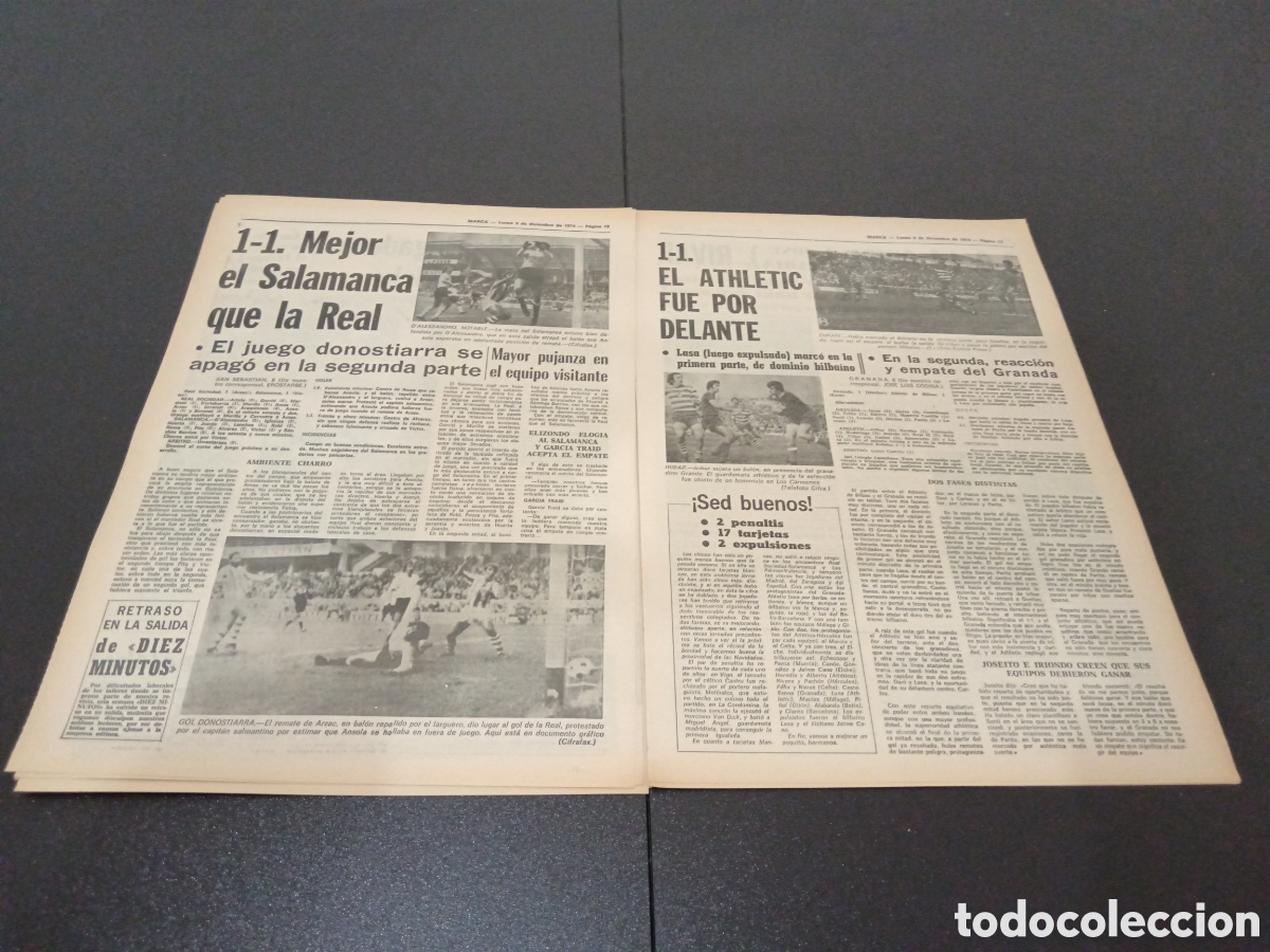 Coleccionismo deportivo: MARCA 09/12/1974 - Foto 7