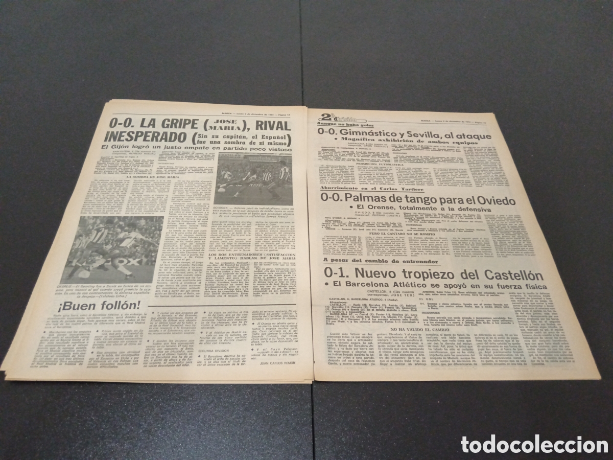 Coleccionismo deportivo: MARCA 09/12/1974 - Foto 8
