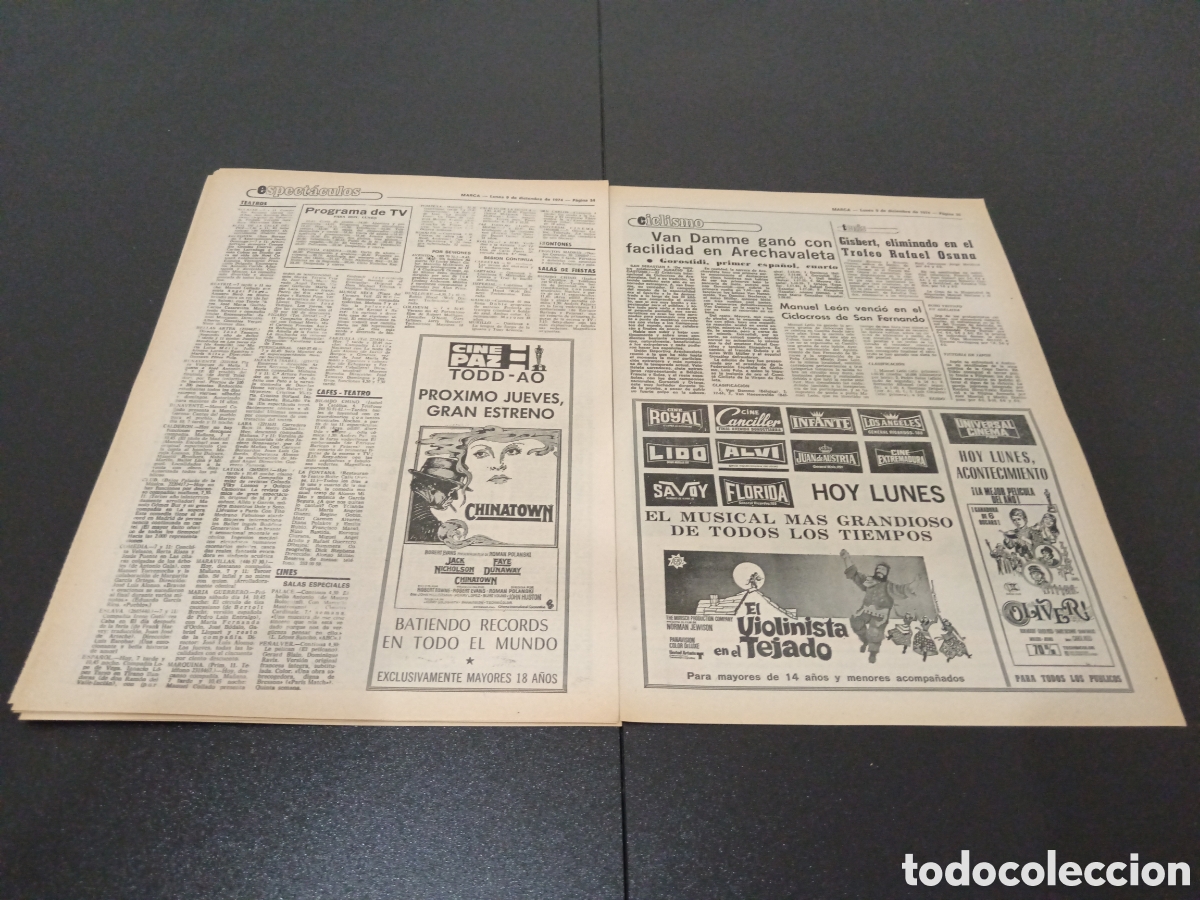 Coleccionismo deportivo: MARCA 09/12/1974 - Foto 14