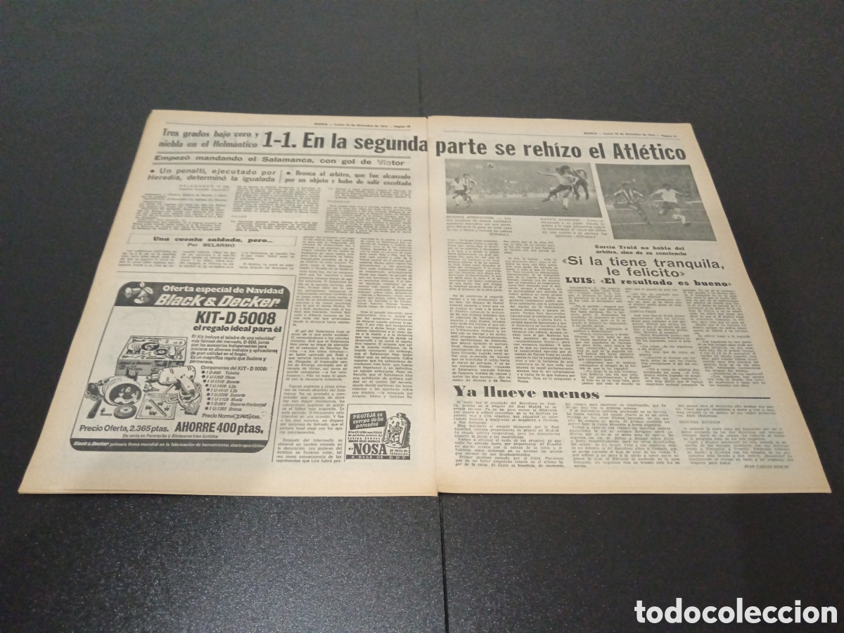 Coleccionismo deportivo: MARCA 16/12/1974 - Foto 5