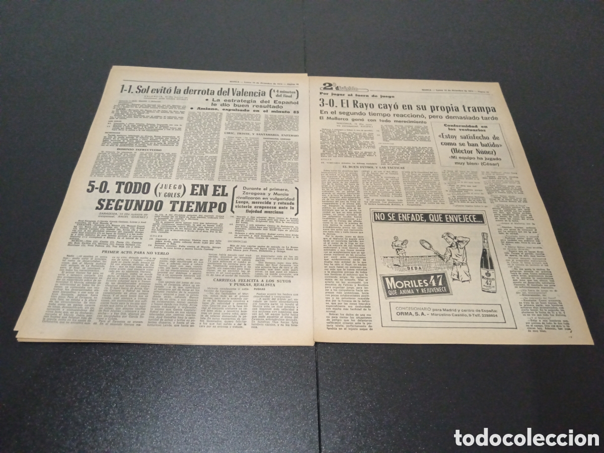 Coleccionismo deportivo: MARCA 16/12/1974 - Foto 8