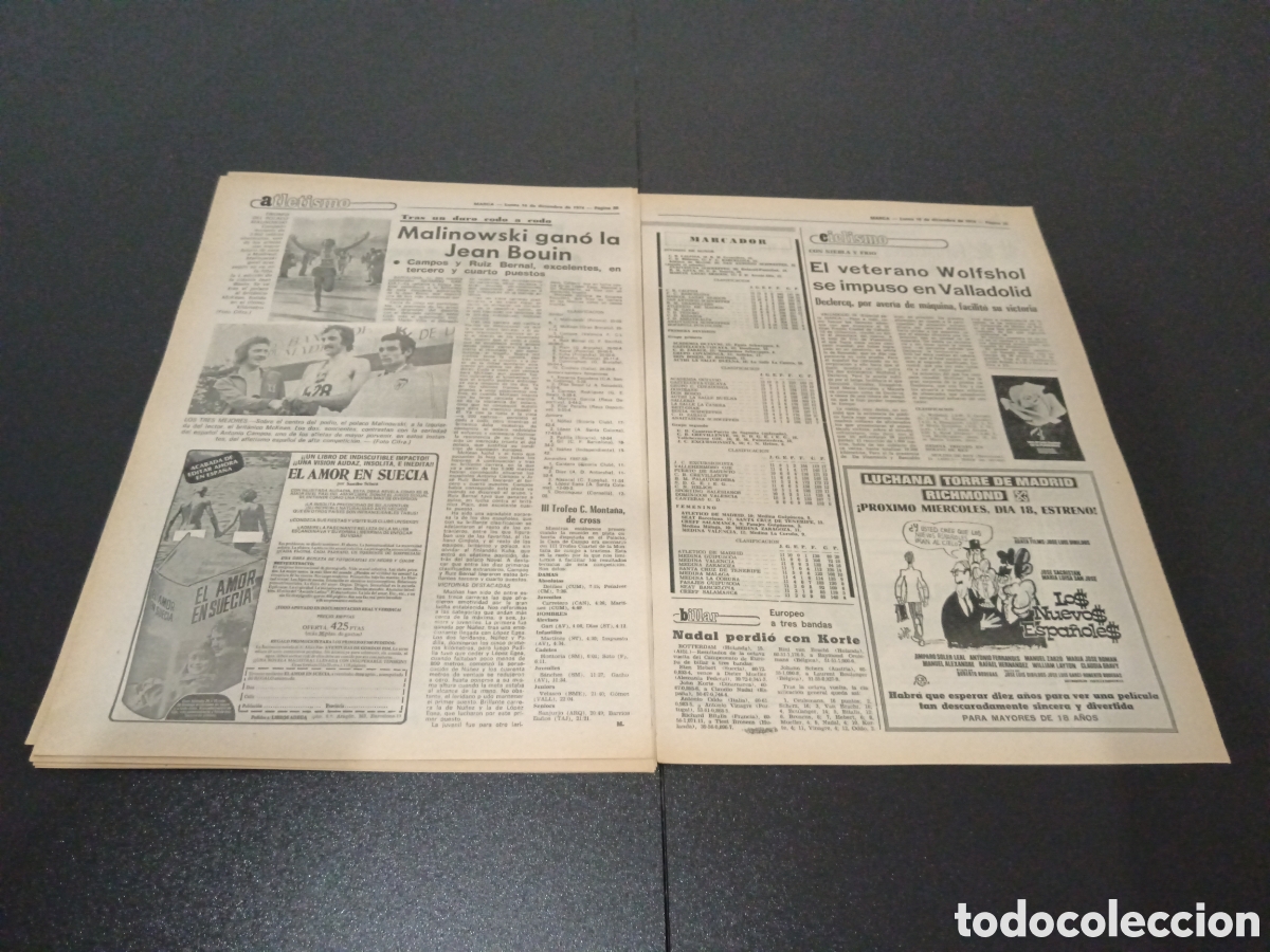 Coleccionismo deportivo: MARCA 16/12/1974 - Foto 12