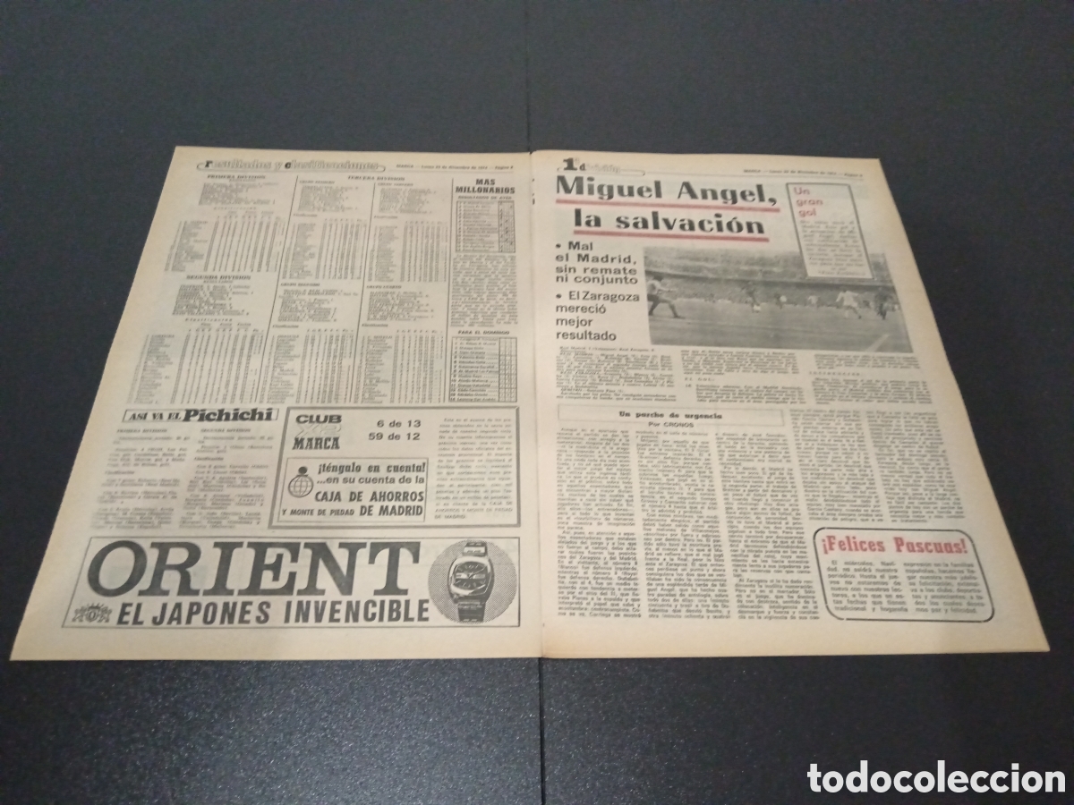 Coleccionismo deportivo: MARCA 23/12/1974 - Foto 2