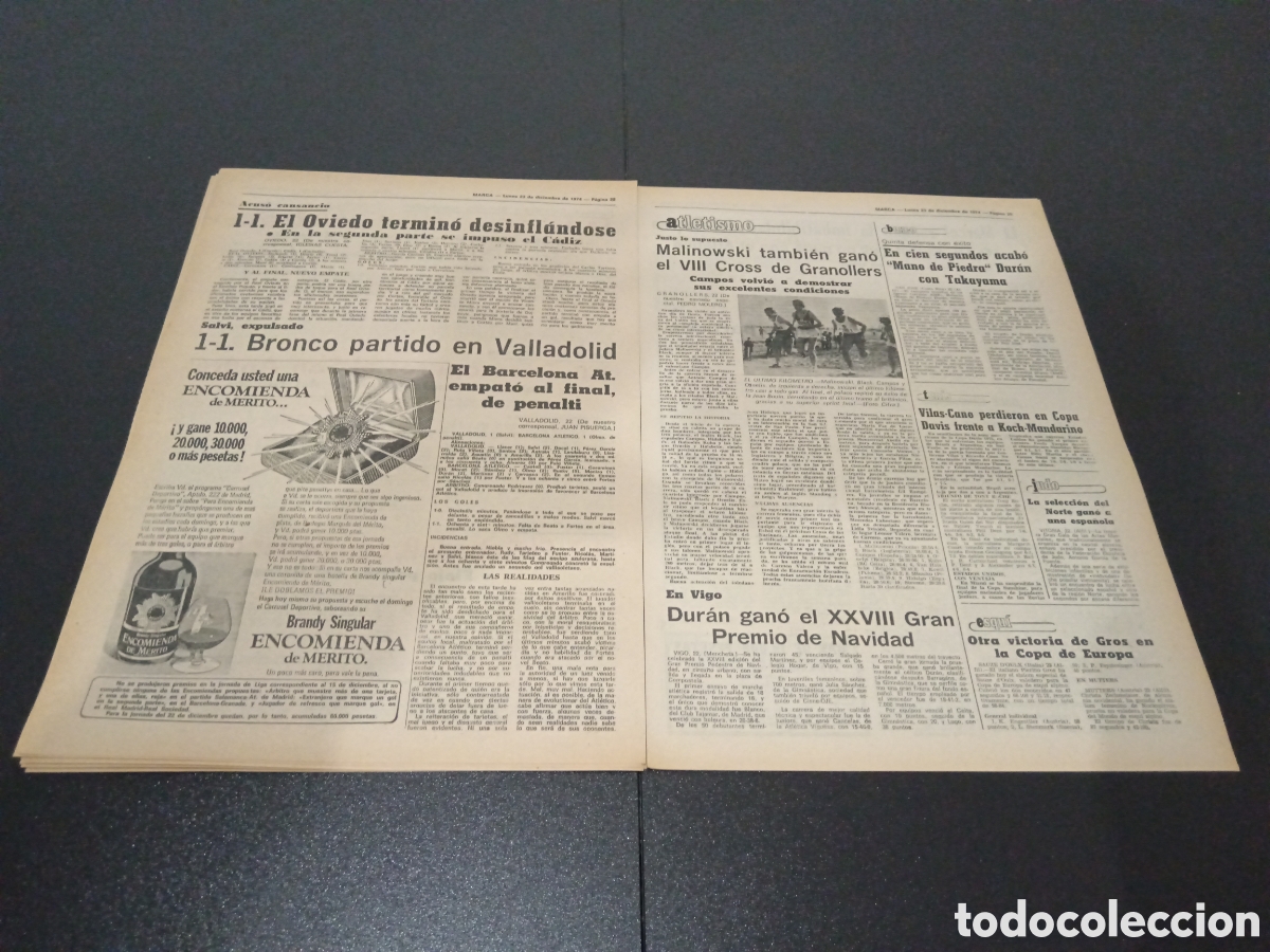 Coleccionismo deportivo: MARCA 23/12/1974 - Foto 12