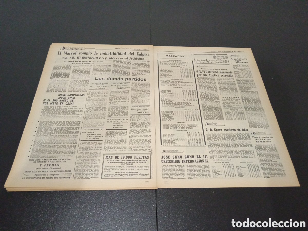 Coleccionismo deportivo: MARCA 23/12/1974 - Foto 13