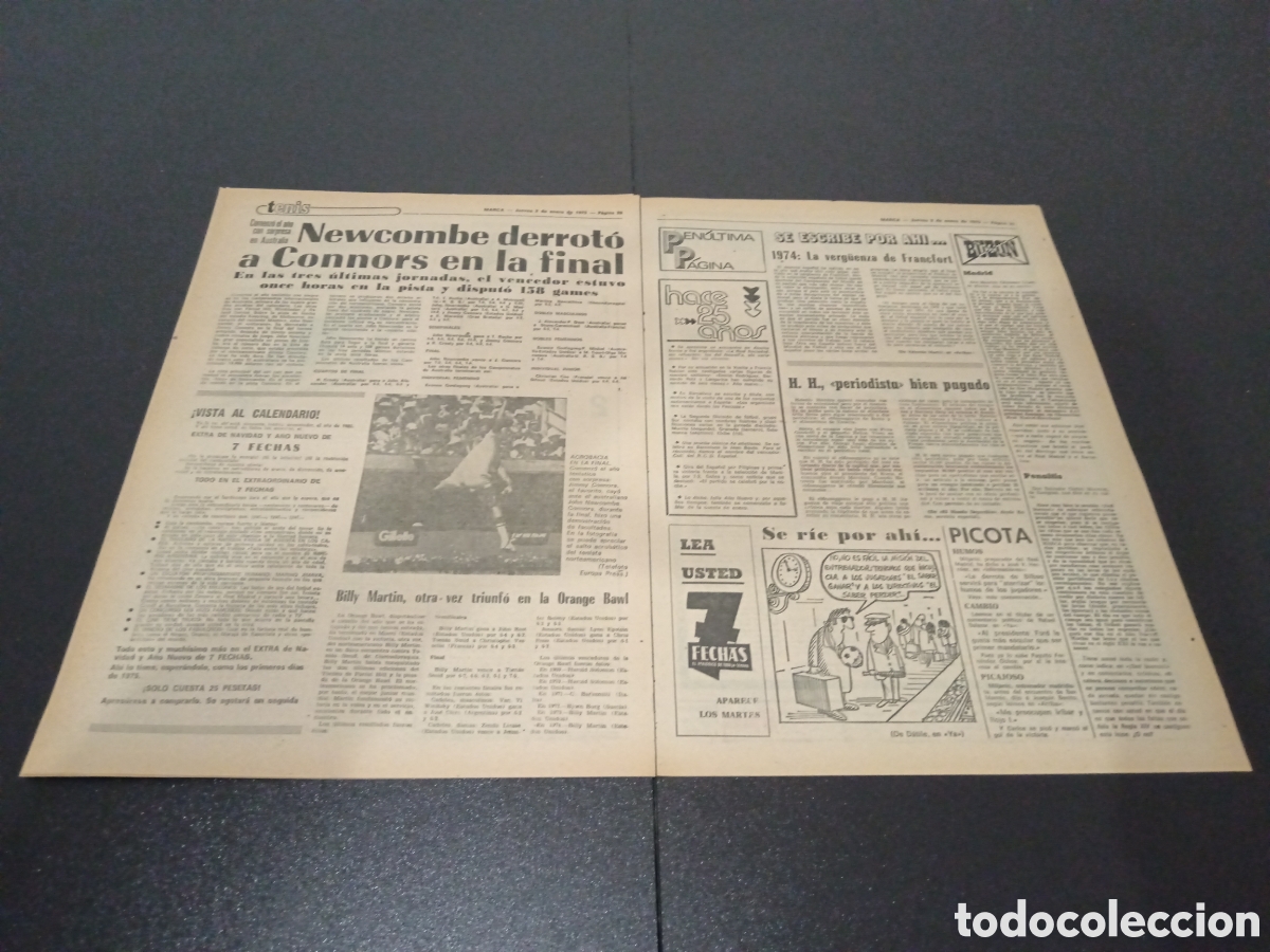 Coleccionismo deportivo: MARCA 02/01/1975 - Foto 4