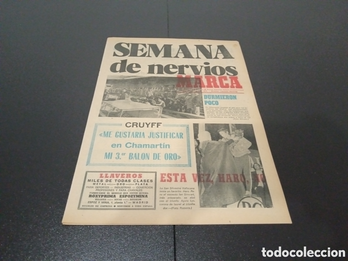 Coleccionismo deportivo: MARCA 02/01/1975 - Foto 1