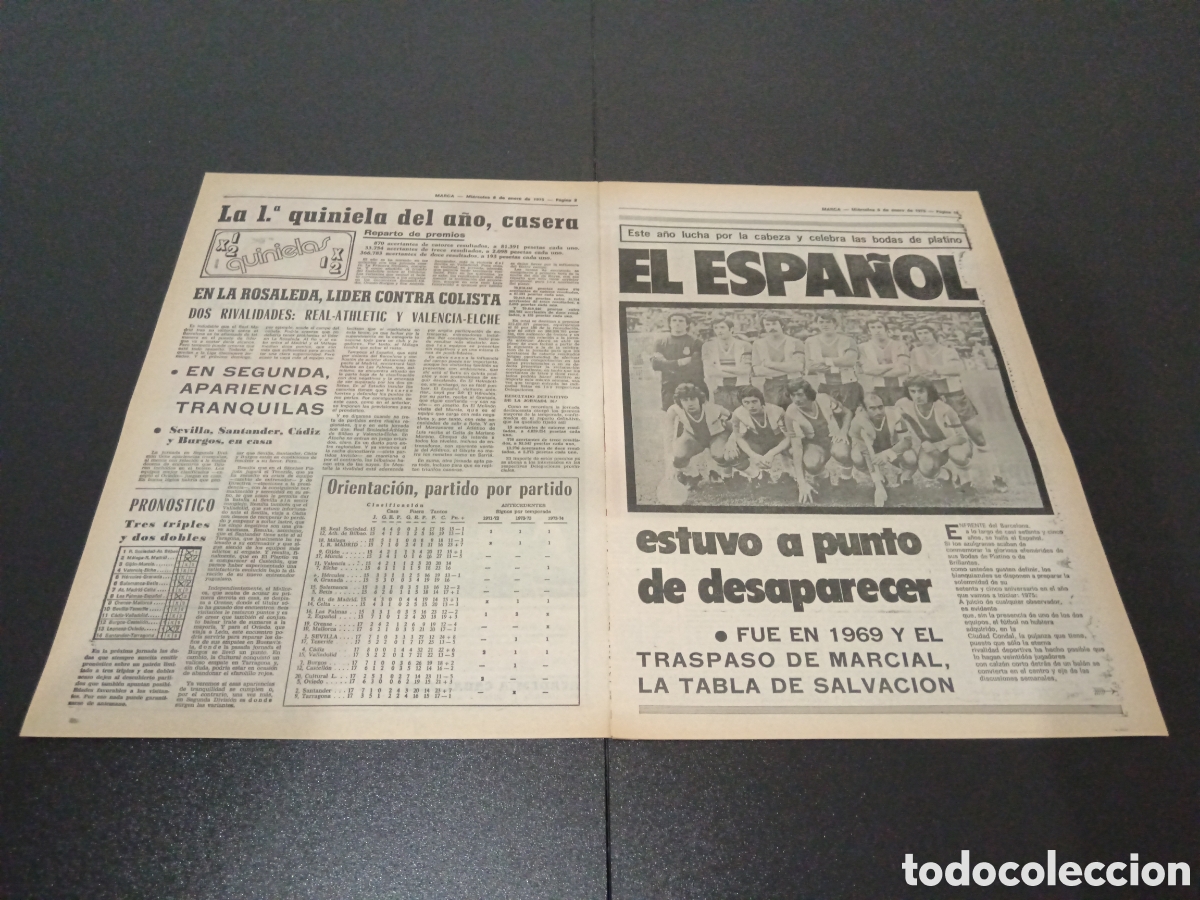 Coleccionismo deportivo: MARCA 08/01/1975 - Foto 2