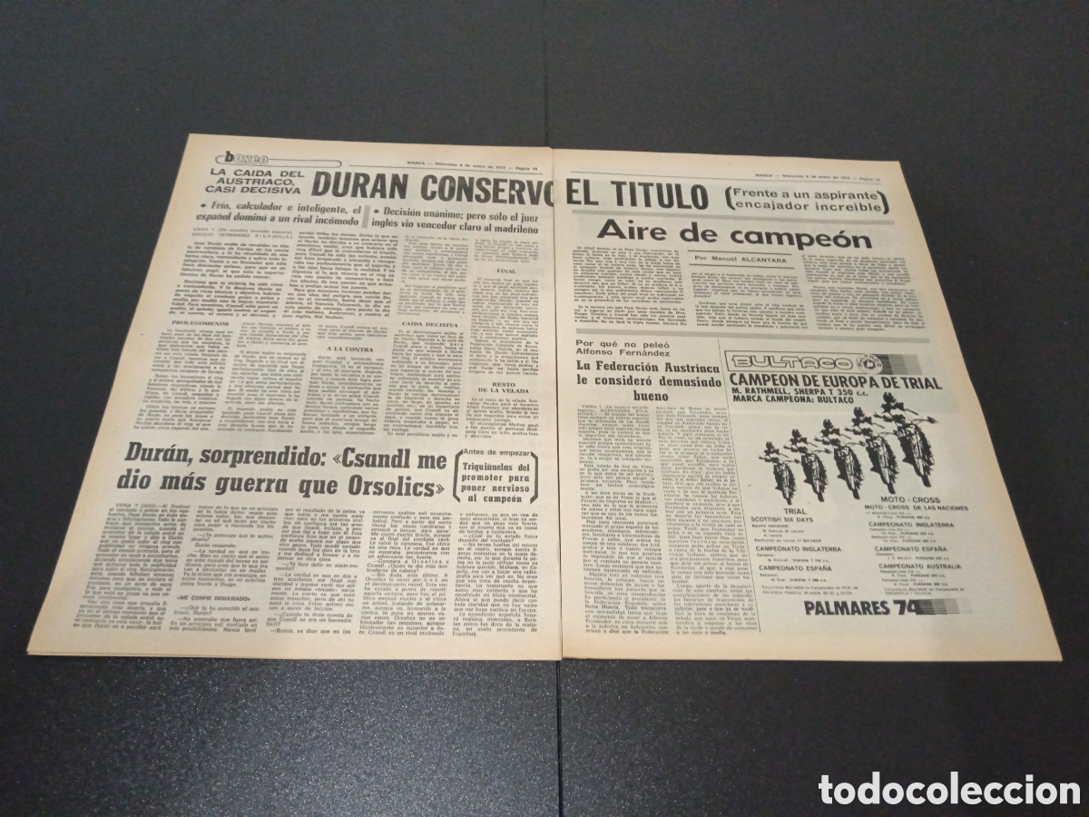 Coleccionismo deportivo: MARCA 08/01/1975 - Foto 4