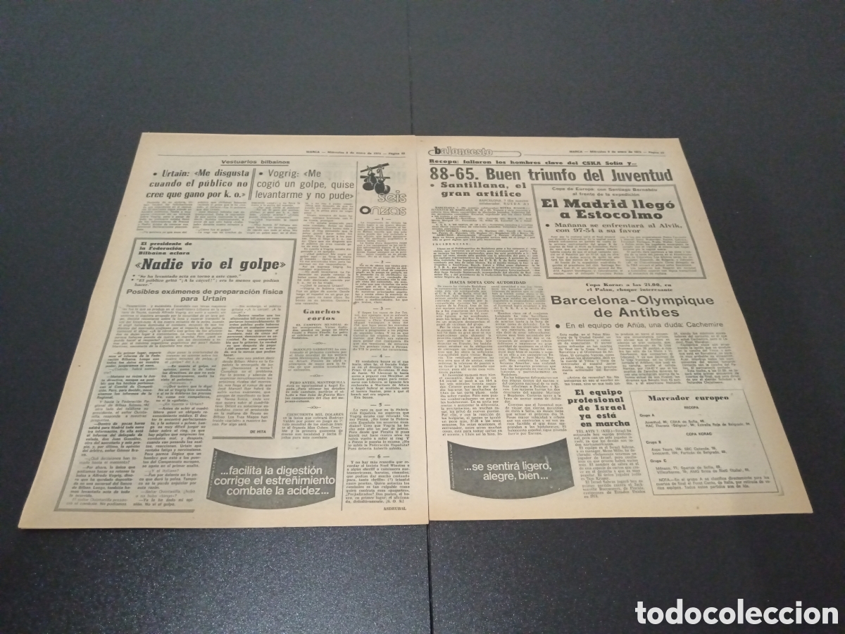Coleccionismo deportivo: MARCA 08/01/1975 - Foto 6